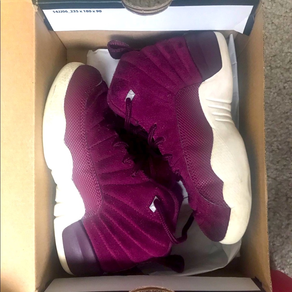 Nike Air Jordan 12 XII Retro MAROON/WHITE Size 11c